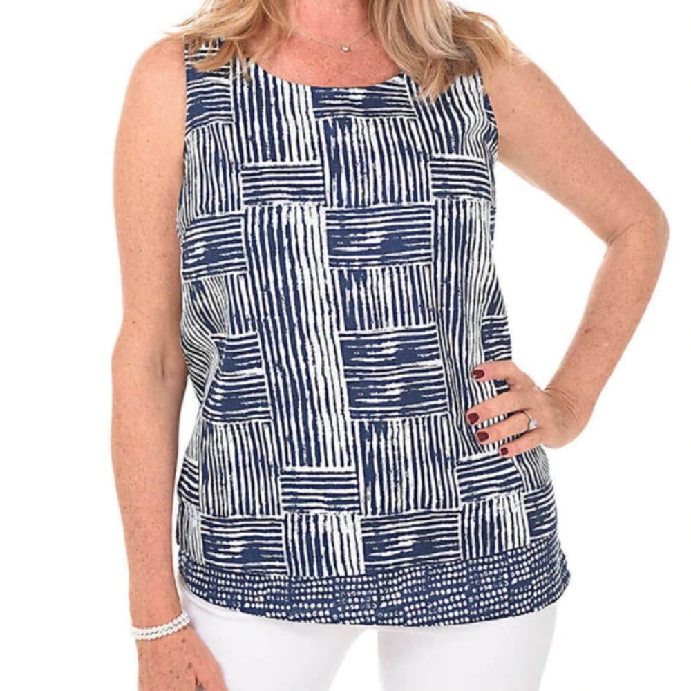 Habitat Linen Sleeveless Tank Top Size XS